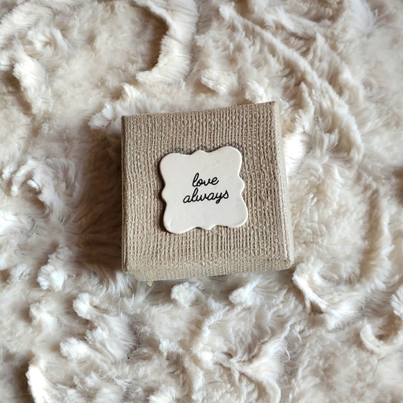 Agate Teal "Love Always" Pocket Stone - Picture 1 of 8